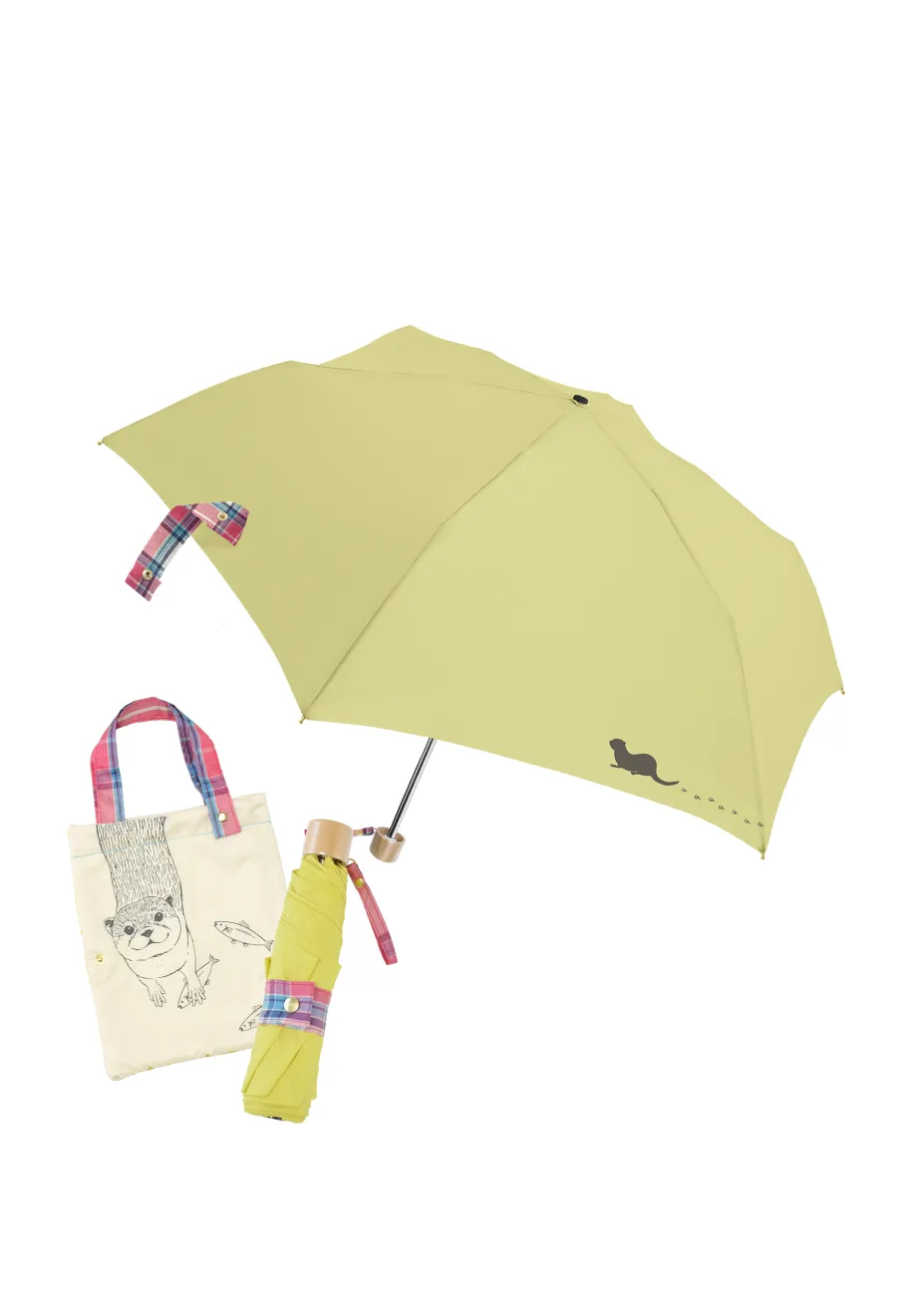 トートバッグ付折りたたみ傘